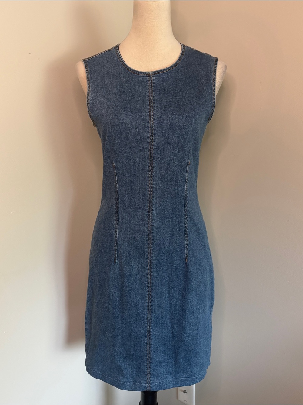 House of Harlow 1960 Blue Sleeveless Denim Mini Dress Size Small
